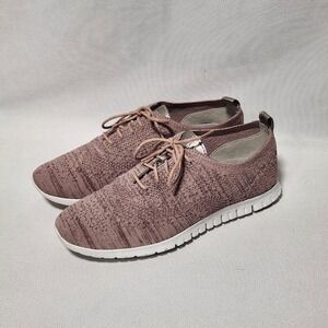 Cole Haan Zerogrand Stitchlite Mauve Pink Knit Sneakers W12542 Womens 9B
